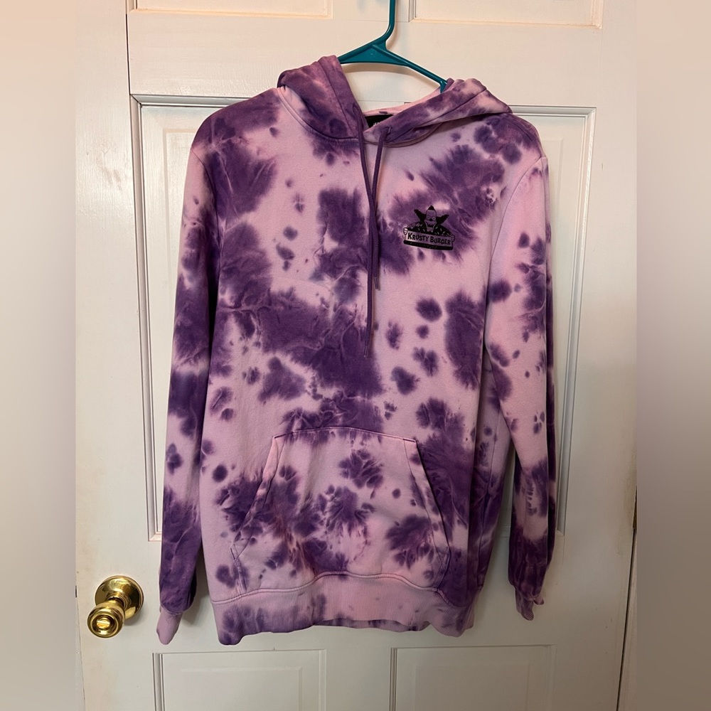 H & M adult small purple tie-dyed hoodie. Unisex‎ in excellent condition